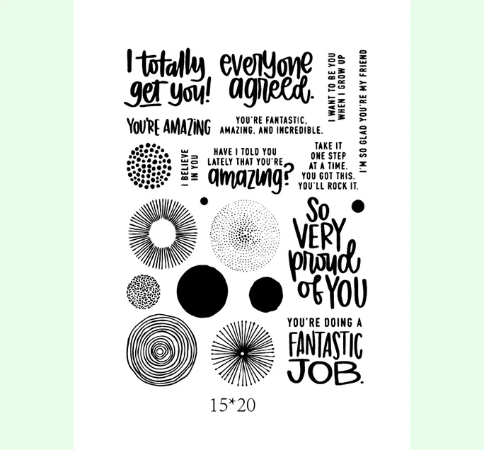 

background Transparent Clear Stamps for DIY Scrapbooking/Card Making/Kids Christmas Fun Decoration Supplies