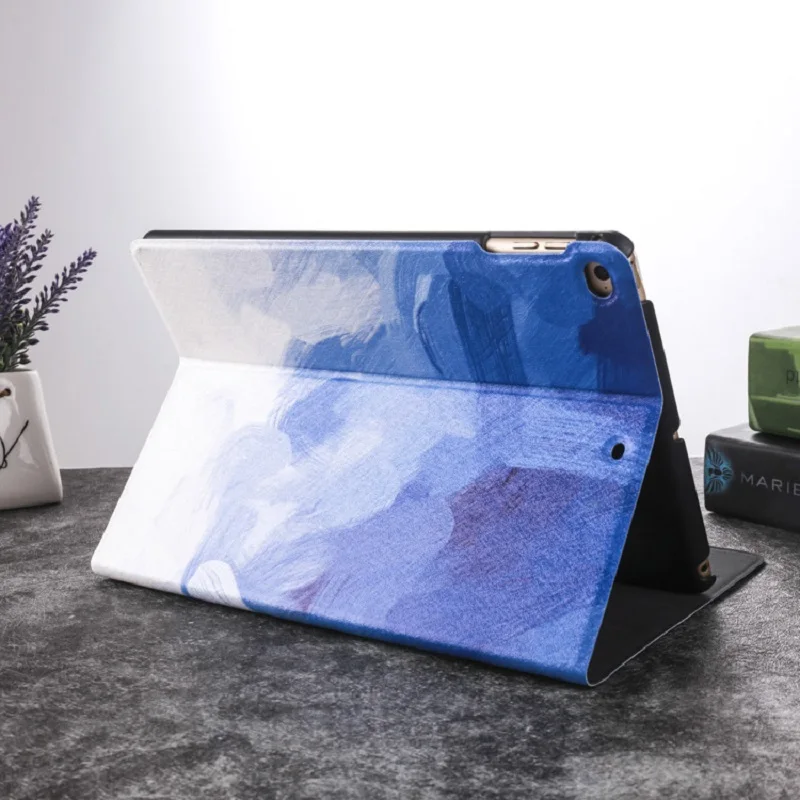 Новый тонкий чехол для iPad 2017 2018 9 7 Air 1 2 5 го 6 с откидной крышкой из мрамора умный ПУ