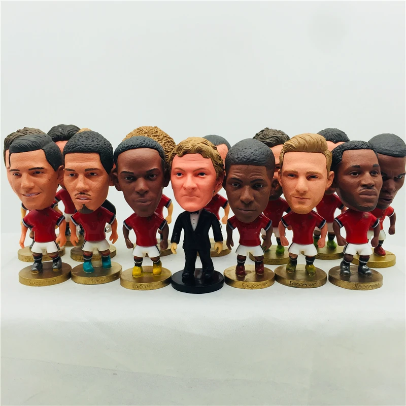 

Soccerwe Rashford Solskjaer Lukaku Martial Sanchez Luke Doll Soccer Figures 2018 Red Color