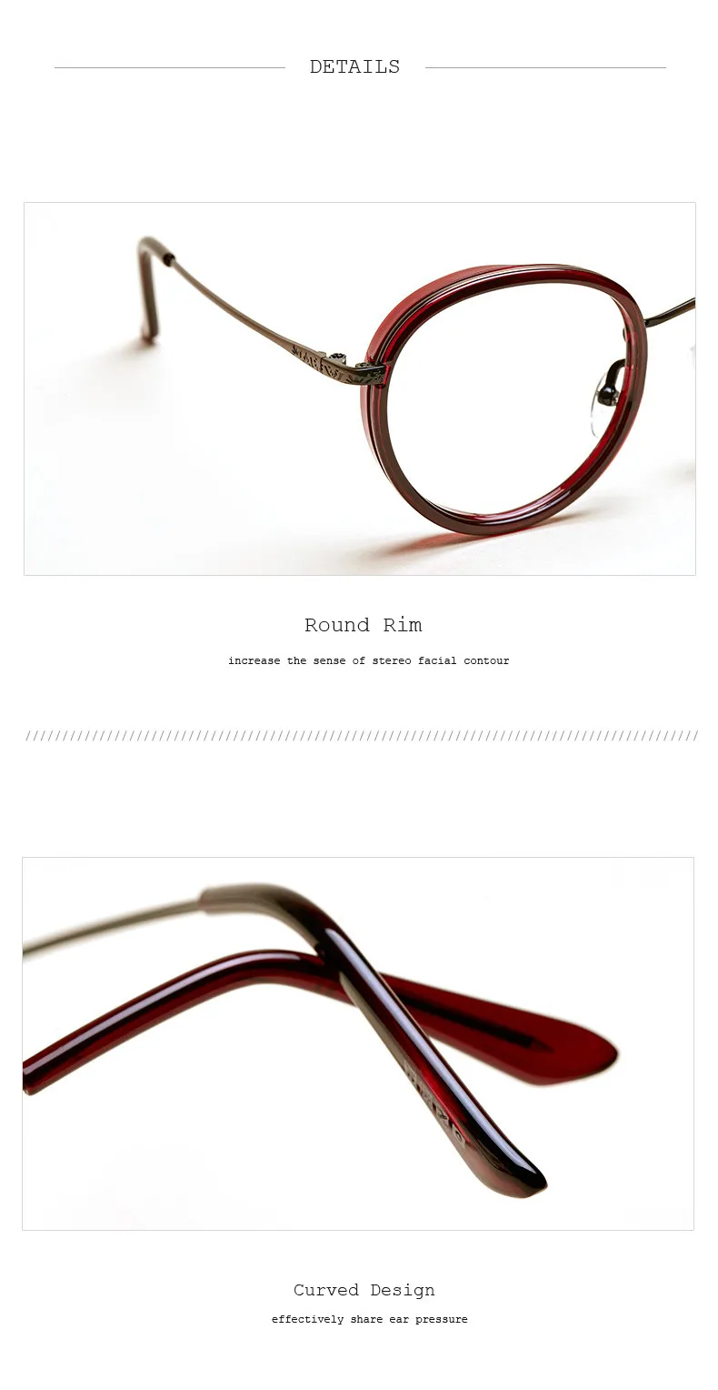 LIYUE Брендовые очки для глаз очки для мужчин, очки оправы оптика металлическая круглая оправа, очки по рецепту Очки очки