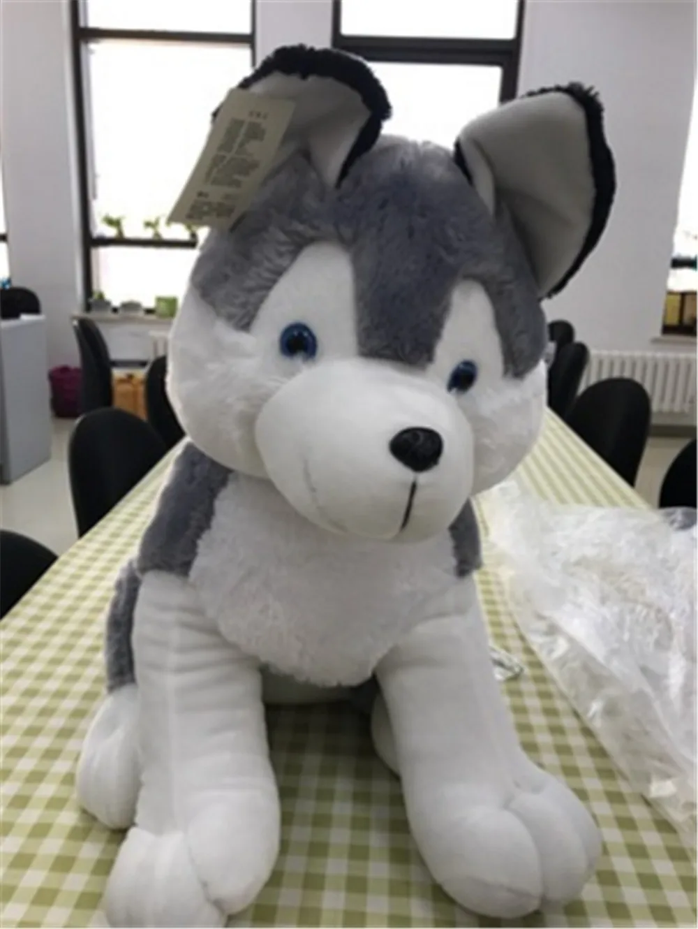 stuffed plush husky dog 14