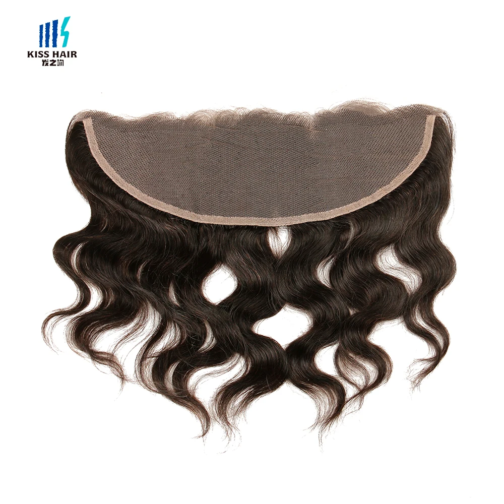

4*13 Ear to Ear Lace Frontal Closure Kiss Hair Fashion Indian Body Wave Natural Black Indian Human Hair Raw Indian Virgin Hair