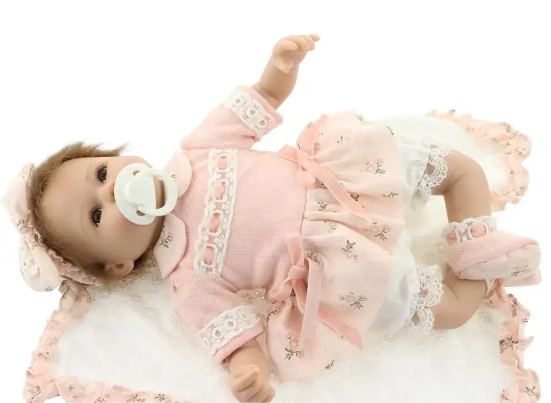 Силиконовые игрушки reborn baby doll для девочек, реалистичные 1" reborn babies play house игрушки для малышей подарок на день рождения для девочки brinquedos