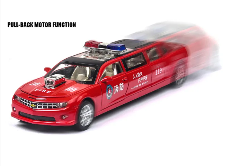 Прохладный 1:32 Chevrolet специальный полицейский сплав модель автомобиля, моделирование звука и света оттяните обратно пожарно-спасательная модель автомобиля