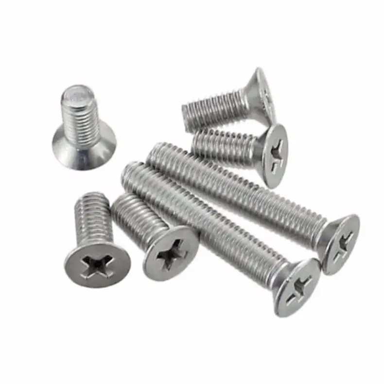50Pcs M2 M2.5 M3 M4 DIN965 ISO7046 JISB1111F GB819 304 Stainless Steel Machine Screws Flat Head Screw HW029