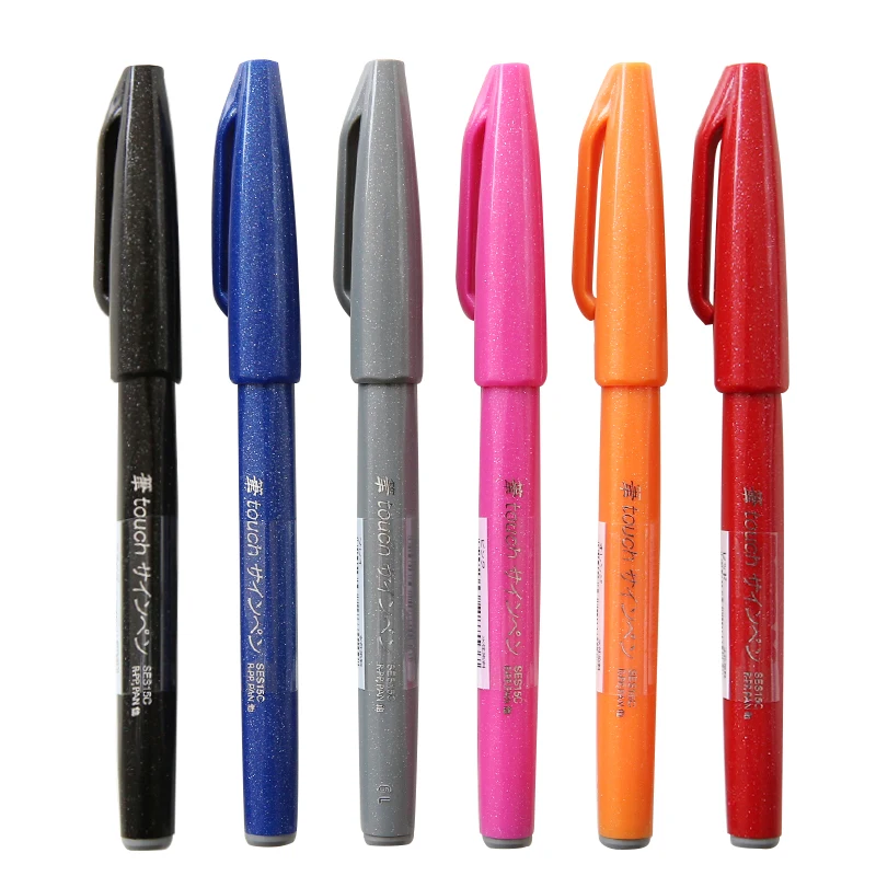 Японская ручка кисточка Pentel 1 шт. специальная цветная маркер для рисования