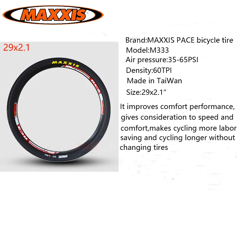 MAXXIS PACE MTB велосипедные шины M333 26x2,1 1,95/27,5x2,1 1,95 60TPI 1 шт. горный велосипед 29x2,1 1,95 шины