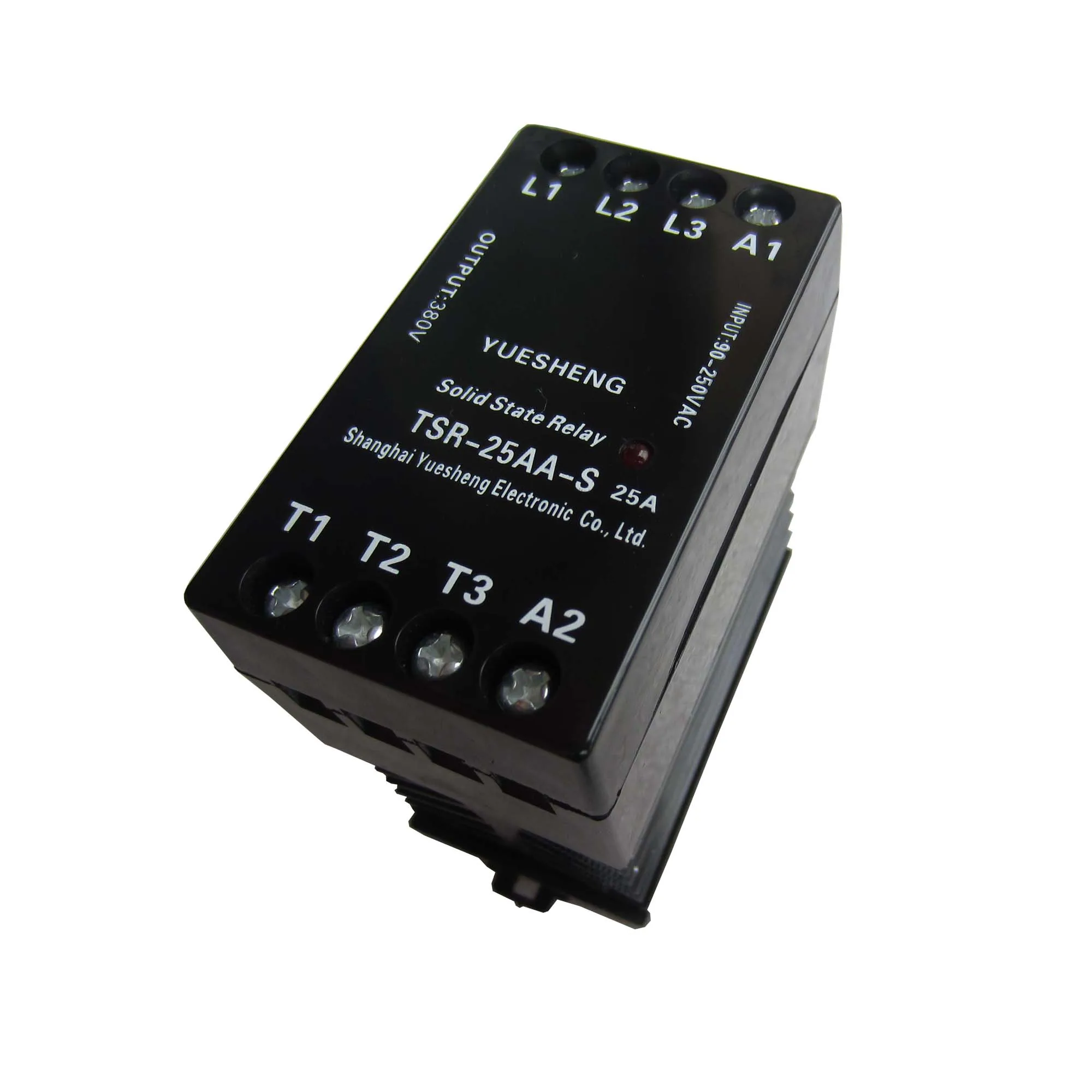

Three phase contactless relay clamp rail installation three phase cross control solid relay TSR-25AA-S 25A