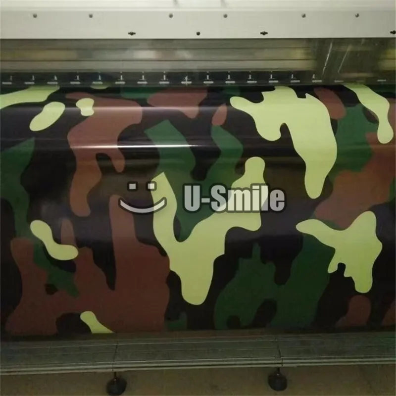 Военная большая камуфляжная виниловая пленка в стиле джунглей для кузова