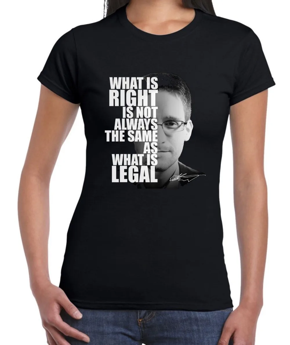 Эдвард Сноуден что правильно Отправить предложение Для женщин футболка политического