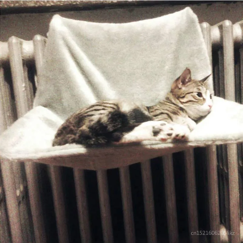 C Pets Window Cat Bed Radiator Hammock Perch Seat Lounge hammocks for Pet Cozy Hanging Kitty Mount House Sofa | Дом и сад