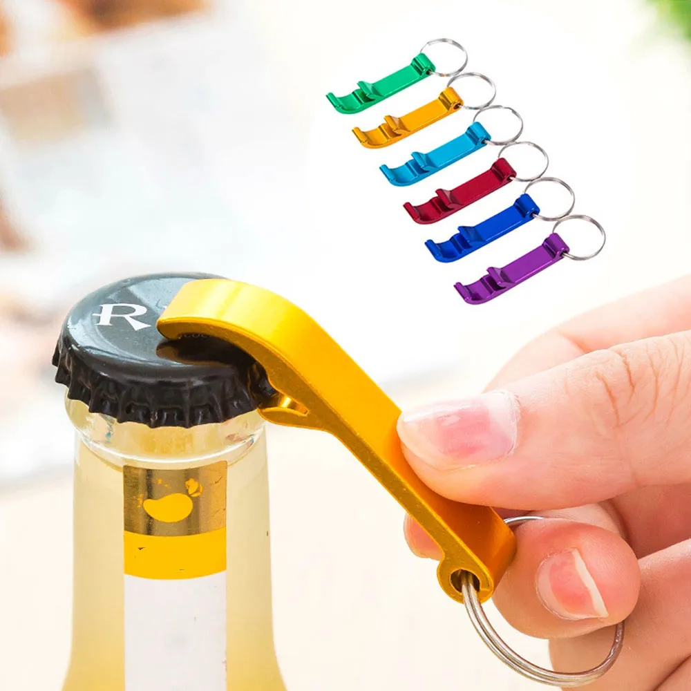 

Portable 4 in 1 Bottle Opener Key Ring Chain Keyring Keychain Metal Beer Bar Tool Claw Gift