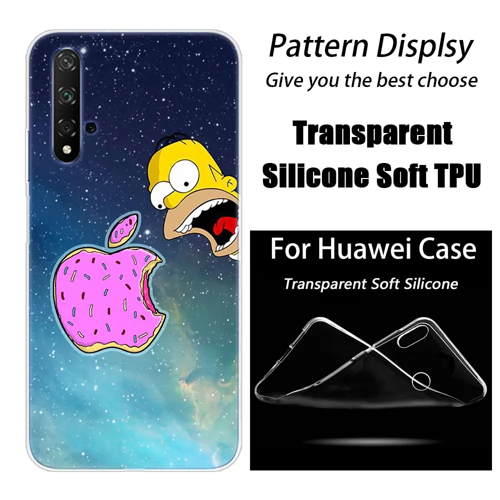 Hot The Simpsons Fashion Soft Silicone Case for Huawei Honor 20 8A 7A Pro 10 9 8 Lite View 20 7S 8S 8X 7X 6X 8C 20i 10i Play TPU - Цвет: 006