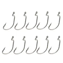 50 шт./лот смешанный размер 13-16# прямой хвостовик крючок Высокоуглеродистая сталь рыболовный крючок морская Мормышка помощь рыболовный крючок для океанской рыбалки
