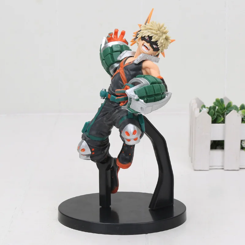 My Hero Academy The Amazing Heroes Figure Vol1. Smack Midoriya izku Katsuki Boku no Hero Academy модель фигурные игрушки 16 см - Цвет: Katsuki new bag