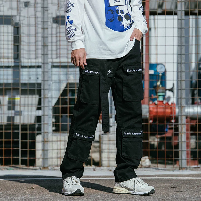 Male Streetwear Dance Pants Men High Street Fashion Hip Hop Casual