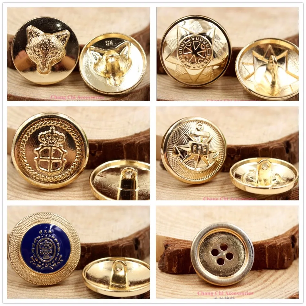N1711210 , 10pcs Metal Buttons, Clothing Accessories Diy Handmade