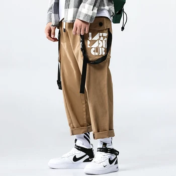 

2019 Summer New Korean Version Of The Nine Points Japanese Loose XL Multi-pocket Camouflage Casual Tooling Men's Trousers