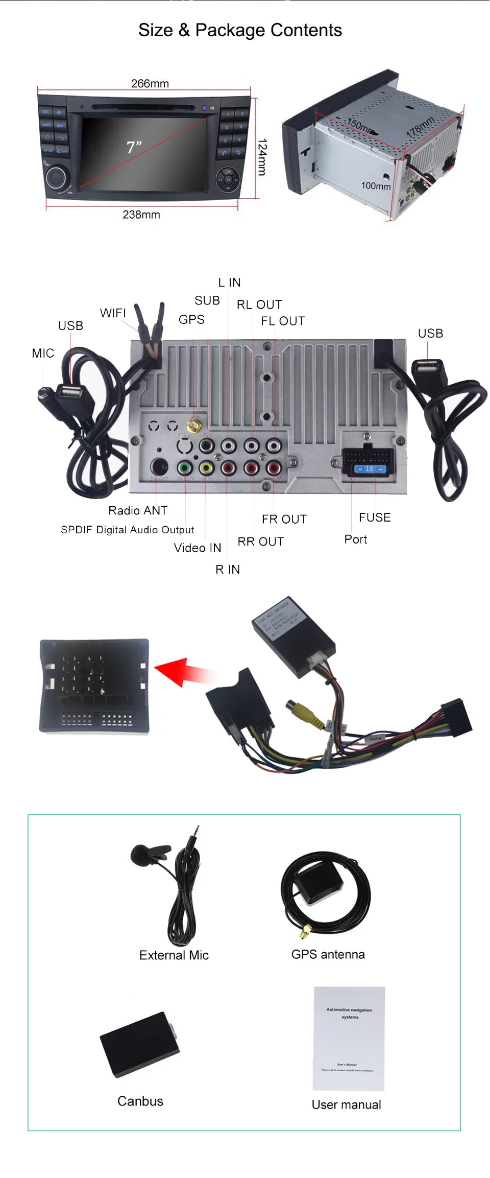 Flash Deal 4GB 32GB 2 Din 7inch GPS Navi Wifi Bluetooth Built-in DSP BT Music Car Radio For Mercedes-Benz E-Class W211 Multimedia Player 6 Flash Deal 4GB 32GB 2 Din 7inch GPS Navi Wifi Bluetooth Built-in DSP BT Music Car Radio For Mercedes-Benz E-Class W211 Multimedia Player 6