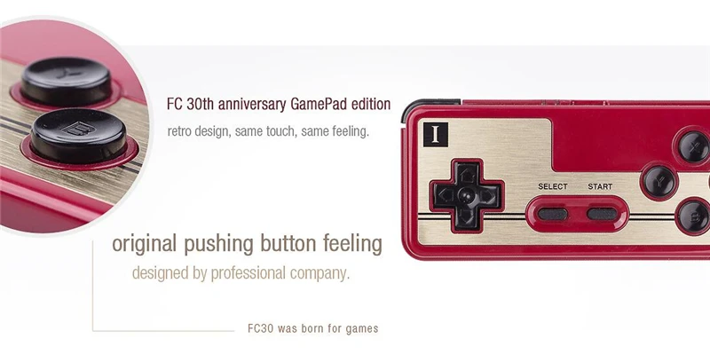 Оригинальный беспроводной геймпад 8Bitdo FC30 с Bluetooth игровой контроллер джойстик для