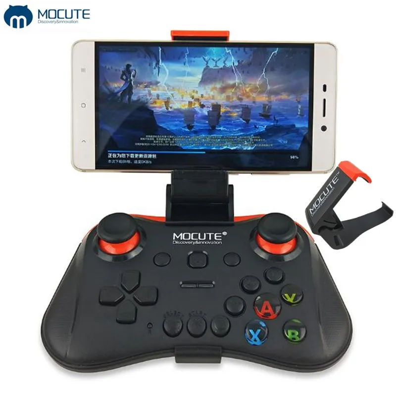 

Mocute 056 Bluetooth Gamepad Mobile Joypad Android Joystick Wireless VR Controller Smartphone Tablet PC Phone Smart TV+Holder