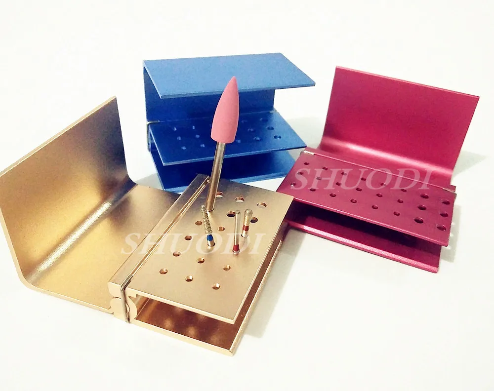 Dental Bur Cases Lab FG/RA Burs Holder Block Blocks High \ Low Speed