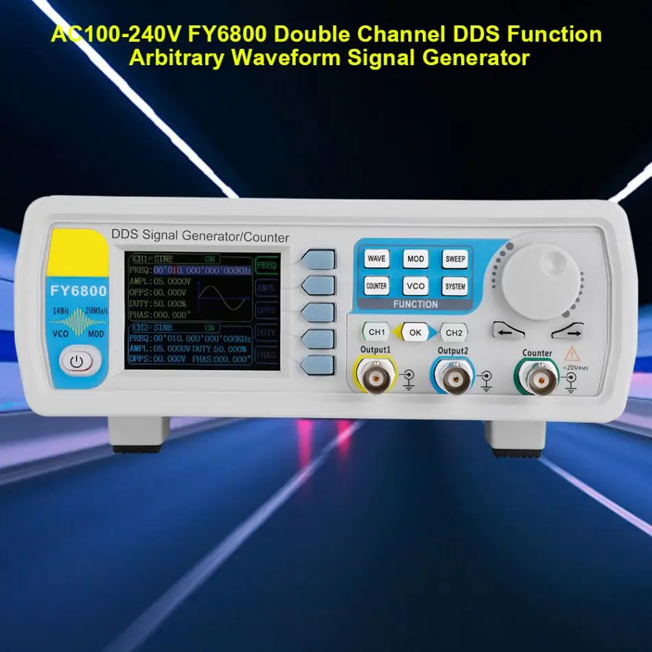 Цифровой осциллограф AC100-240V двухканальный DDS генератор сигналов логический анализатор