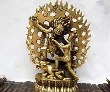 

Free Freight Tibetan Buddhist Bronze Diamond Buddha Statue, Hell King Yan Luo, Big Size, Buddha Statue Respect