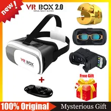 100% Оригинальный VR 2.0 Виртуальная Реальность 3D Очки Очки vr шлем vr shinecon бобо z4 3.0 + bluetooth мышь пульт дистанционного контроллер