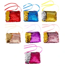 THINKTHENDO женский квадратный Русалка Блестки Кошелек для монет кошелек для маленькой девочки сверкающий кошелек Сумочка Кошелек для монет