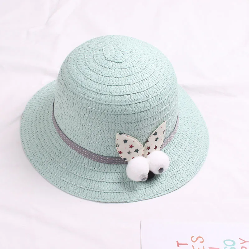 Летняя шляпа для девочек, детская соломенная шляпа, Панама, пляжные шляпы, мультяшная сумка, сумка, костюм, Солнцезащитная шляпа для девочек