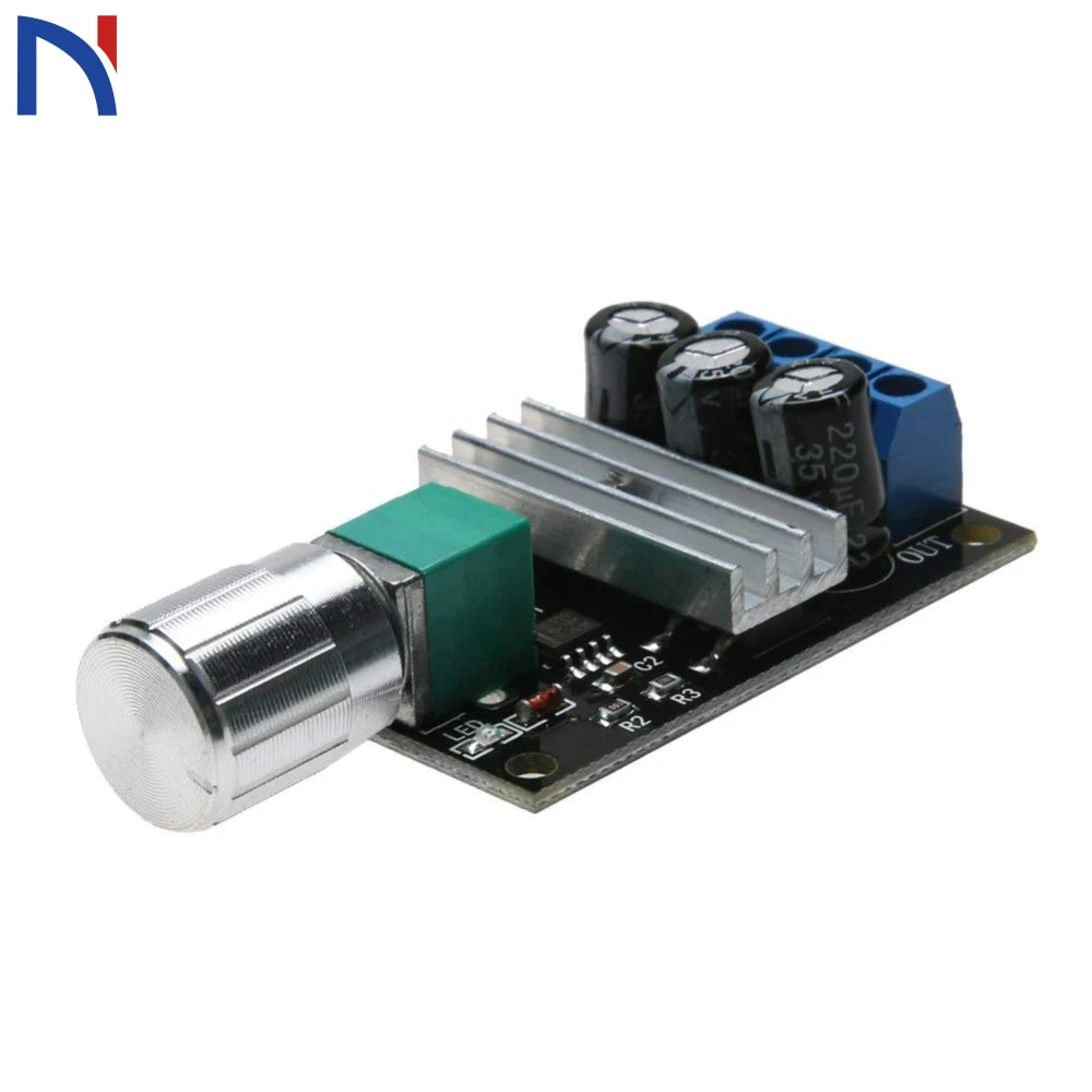 

DC 6-28V 12V 24V 3A PWM Motor Speed Controller Regulator Adjustable Variable Speed Control Switch Fan DC Motor Governor Tools