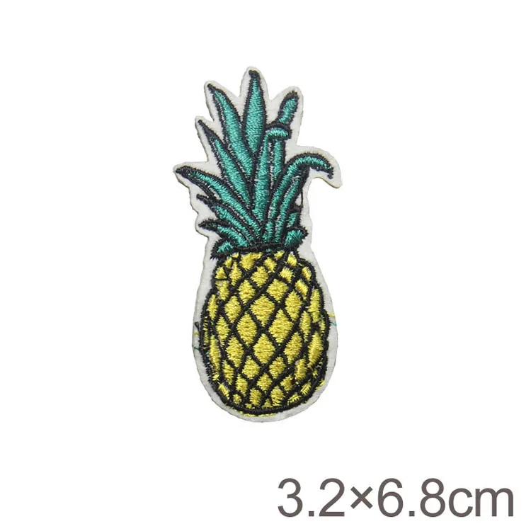 Animals Heat-Sensitive Embroidered Patches for Clothes Ananas Clothing Patch Star Thermo Stickers (7)