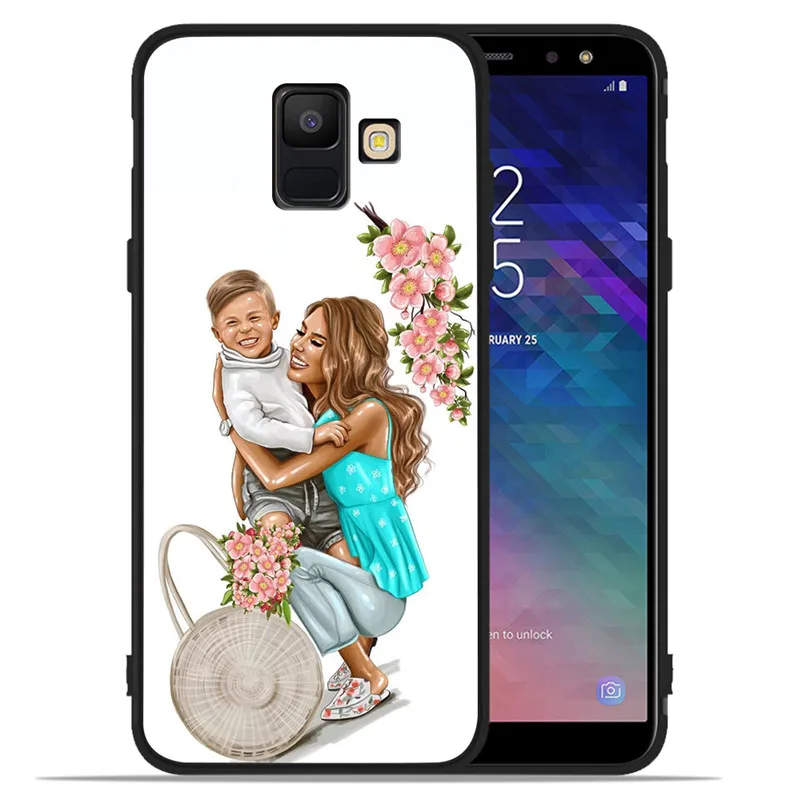 Роскошные для малыша и мамы; queen Woman king для samsung Galaxy A9 A8 A7 A6 A5 A3 J3 J4 J5 J6 J8 плюс чехол для телефона чехол Coque Etui - Цвет: H1421