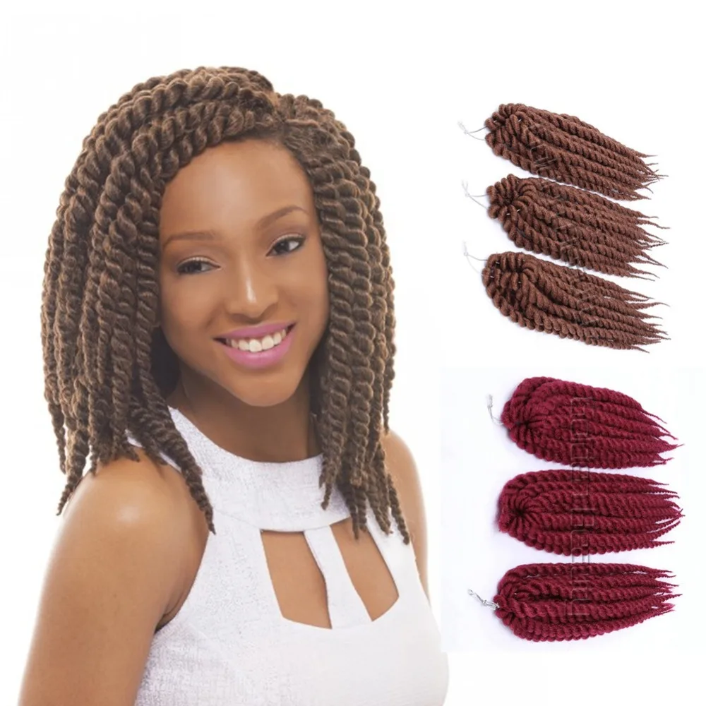 Havana Mambo Ombre Twist Crochet Braids Hair 12'' Inch Long Marley