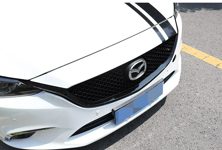 Для Mazda 6 Atenza Racing Grills Fit- ATENZA передний бампер Гриль верхняя решетка черный Авто Комплект запчастей для корпуса