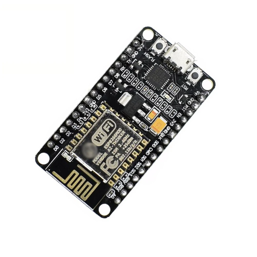 1pcs-Wireless-module-NodeMcu-Lua-WIFI-Internet-of-Things-development-board-based-ESP8266-CP2102-with-pcb (1)