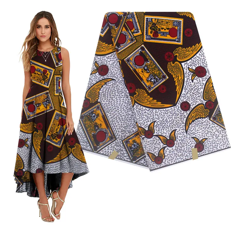 

wholesale price Guaranteed veritable real wax cotton wax african printed fabric H190421