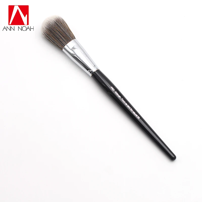 Professional Black Long Wood Handle Dense Synthetic Fiber 55 Pro Steak