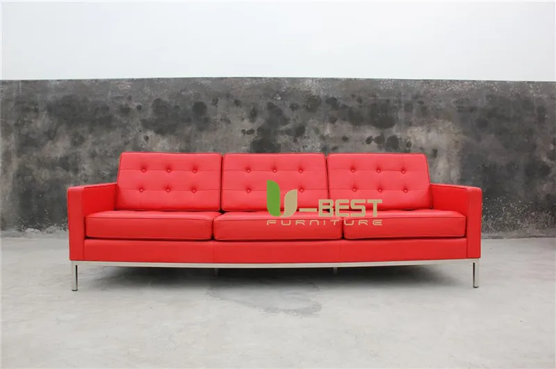 style leather Florence knoll sofa (1)