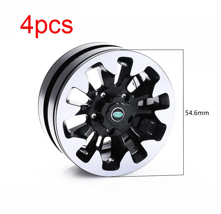 

4 Pcs 1.9 Inch Metal Wheels Aluminum Alloy Wheel Hubs For D90 TRX4 Axial SCX10 RC Crawler Car Model 70th Anniversary Version