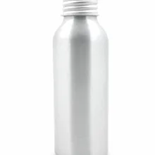 100 мл алюминиевые бутылки, пустая круглая серебристая металлическая бутылка с выложенной Золотой/серебряной алюминиевой крышкой