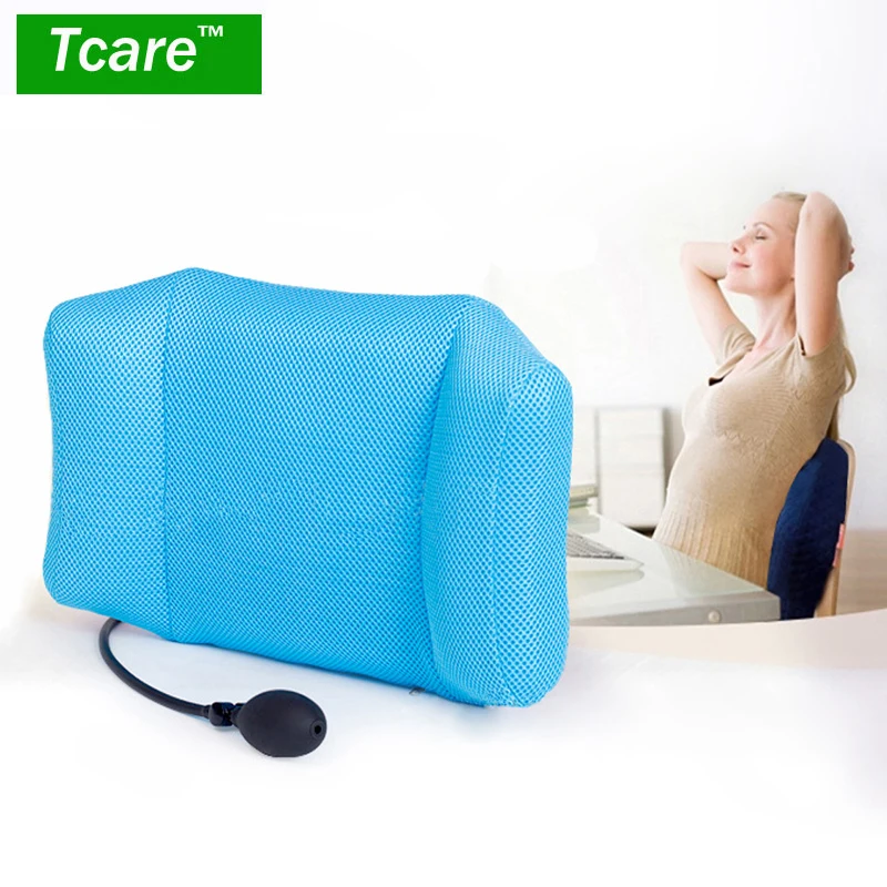 Tcare Tragbare Aufblasbare Lenden Unterstützung Kissen Massage Kissen Orthopädische Design für Back Pain Relief Lordosenstütze Kissen Kaufen