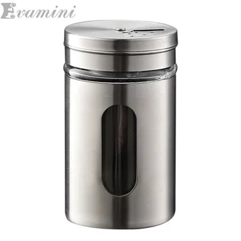 

Toothpick Holder Stainless Steel Seasoning Bottle Rotating Box Barbecue Seasoning Pot Pepper Paprika Spread Bottle Cumin Kitchen