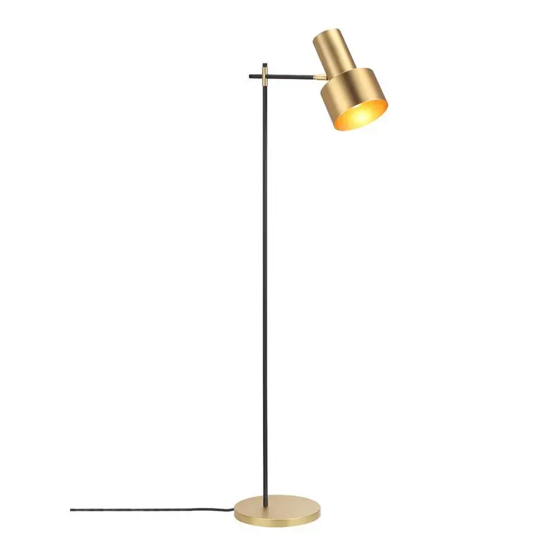 Modern Simple nordic Living room Floor Lamp table light bedroom desk Lamp study Reading Iron art gold lampshade E27 Floor light
