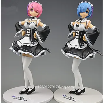 

Re:Life in a Different World From Zero Ram And Rem Maid Ver. PVC Action Figure Collectible Model Toy 8 Inches In BOX P152