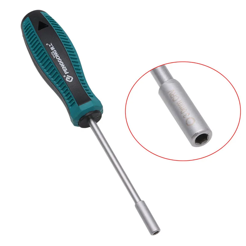4 14mm Metal Socket Driver Hex Nut Key Wrench Screwdriver Nutdriver