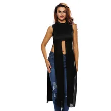 Сетки лоскутное рукавов высокой стороне Разделение Клуб Топ