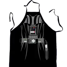 Новинка смешной фартук с принтом «Звездные войны» черного цвета бойцов Кухня фартук обед вечерние Пособия по кулинарии фартук взрослый Cozinha Tablier кухни передник