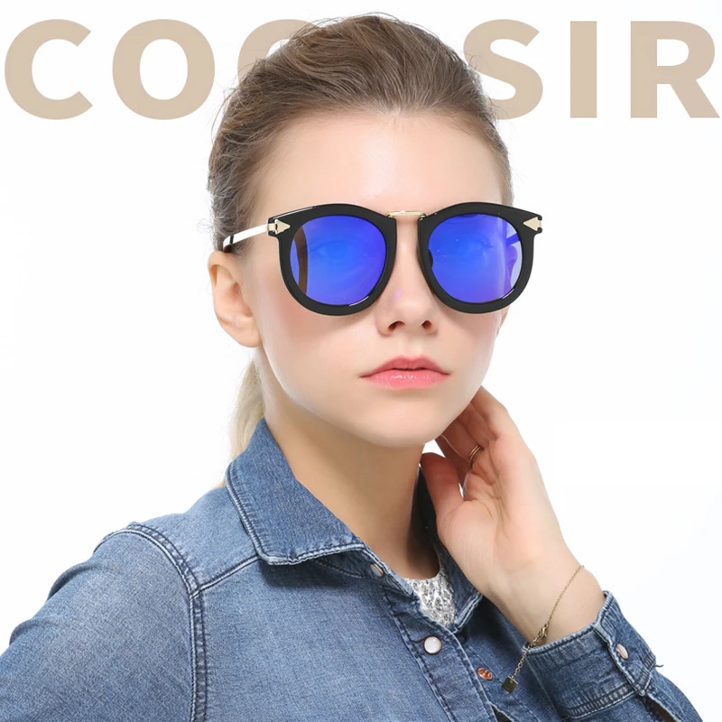 Для женщин дизайнерские Солнцезащитные квадратные элегантные женские очки большой кадр вождения солнца пластиковые стаканы 8648